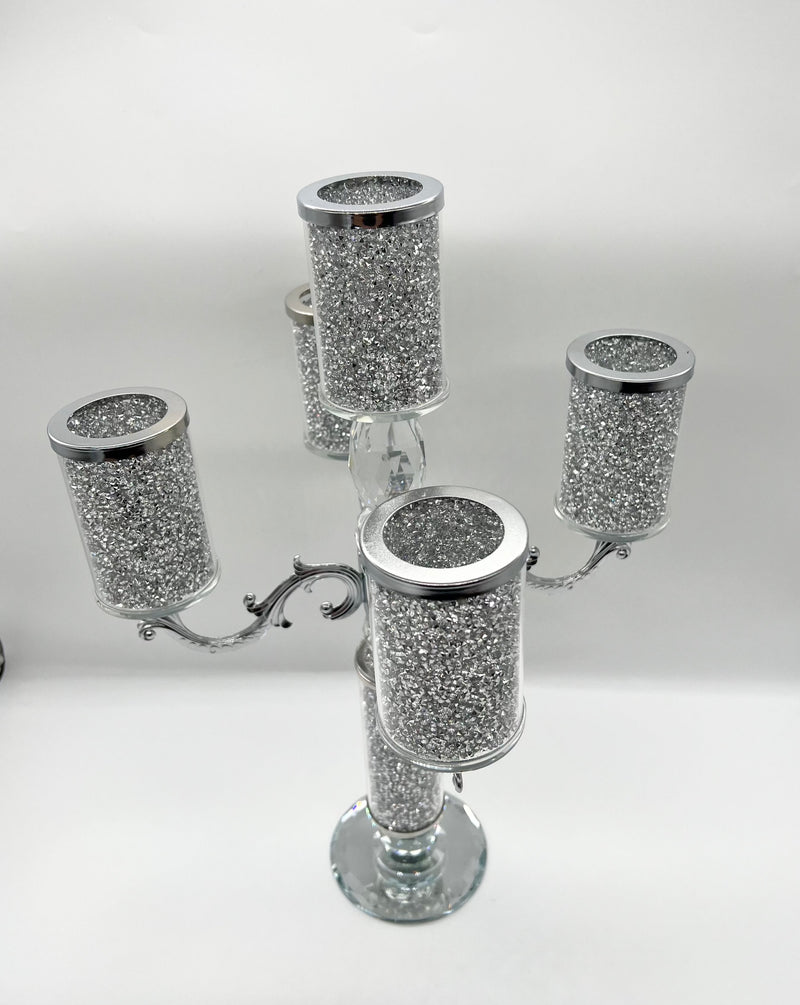 Candle Holder Glass Crystal Decoration