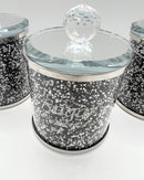 3pcs Canister Set Crystal Decoration