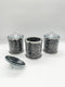 3pcs Canister Set Crystal Decoration