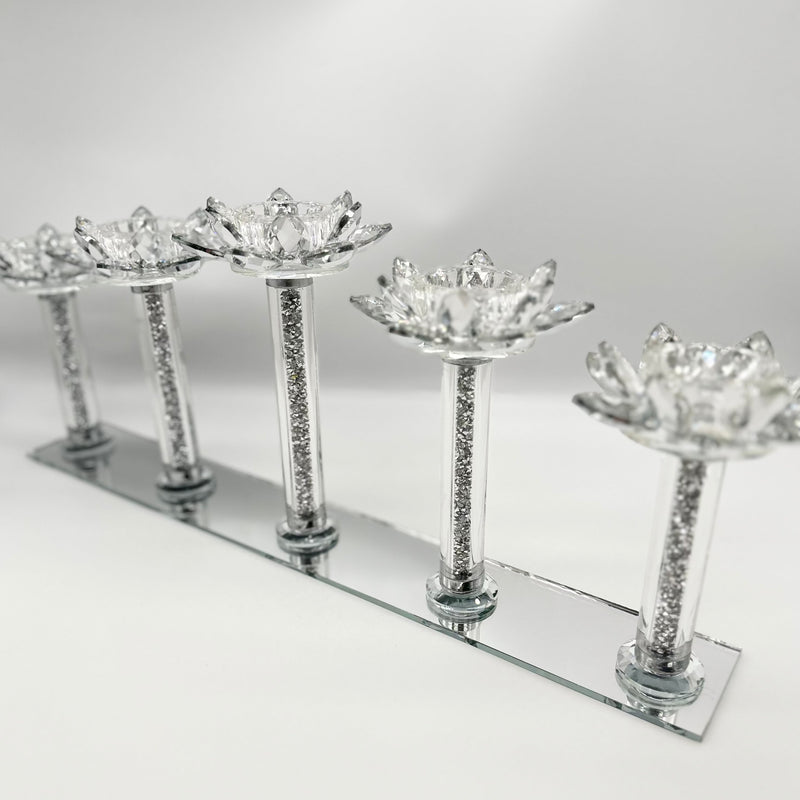 Candle Holder Glass Crystal Decoration