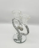 Candle Holder Glass Crystal Decoration