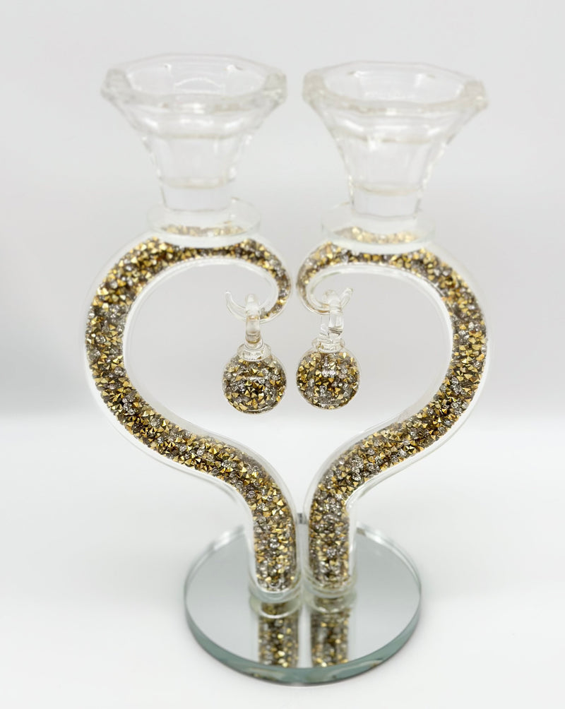 Candle Holder Glass Crystal Decoration