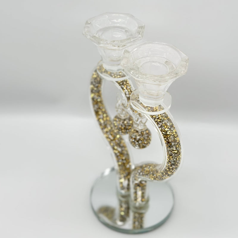 Candle Holder Glass Crystal Decoration
