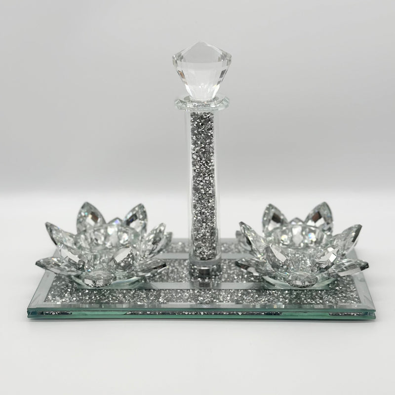 Candle Holder Glass Crystal Decoration