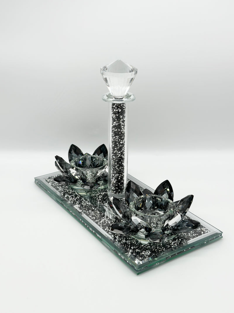 Candle Holder Glass Crystal Decoration