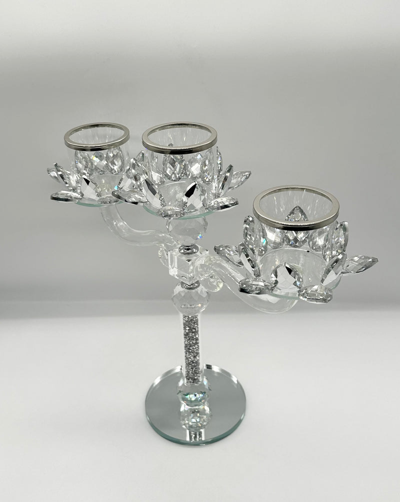 Candle Holder Glass Crystal Decoration
