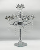 Candle Holder Glass Crystal Decoration