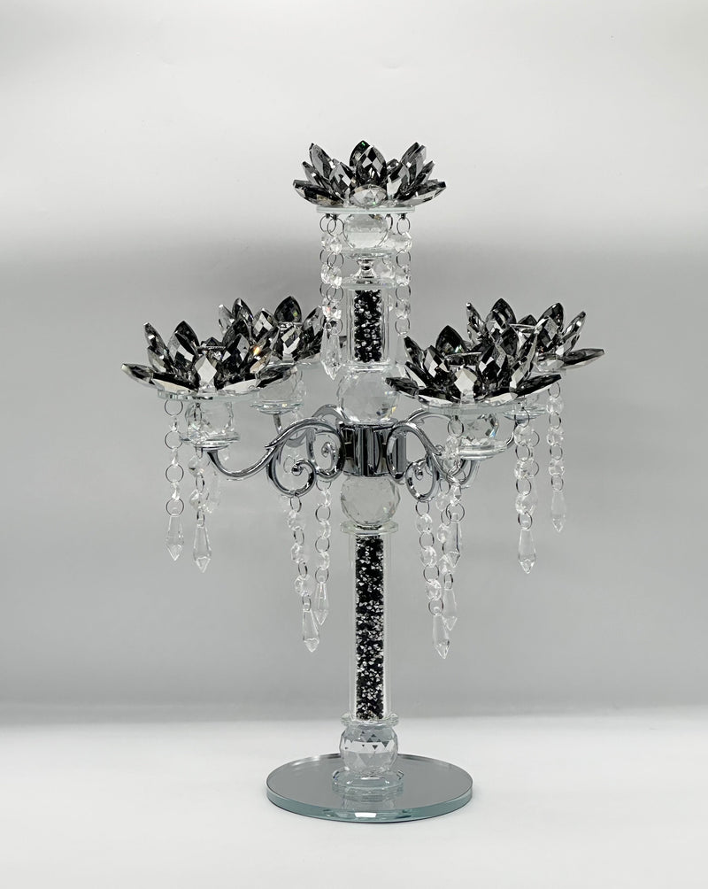 Candle Holder Glass Crystal Decoration