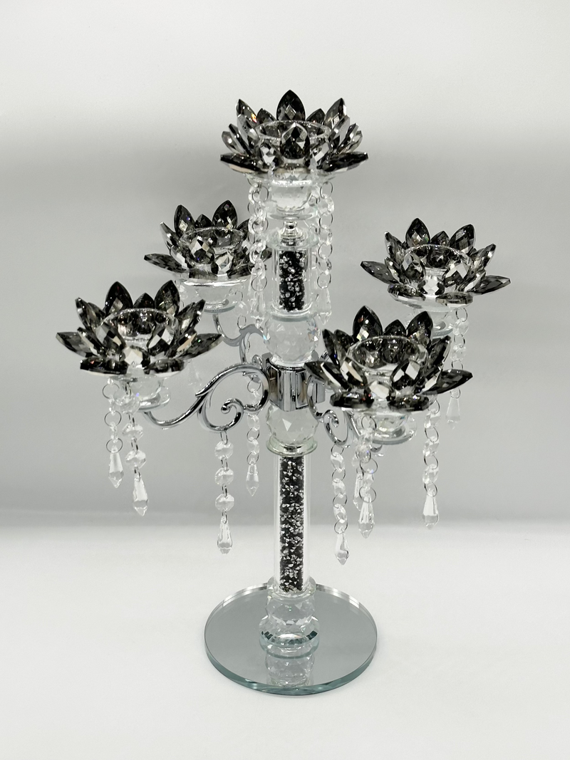Candle Holder Glass Crystal Decoration