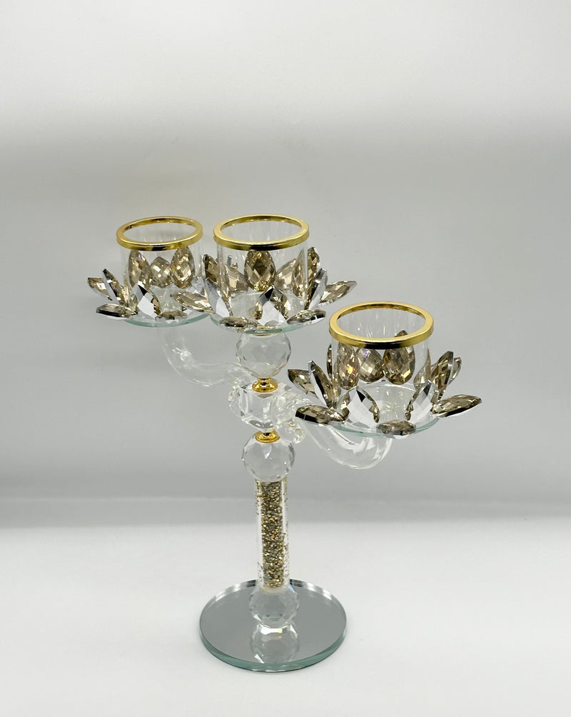 Candle Holder Glass Crystal Decoration