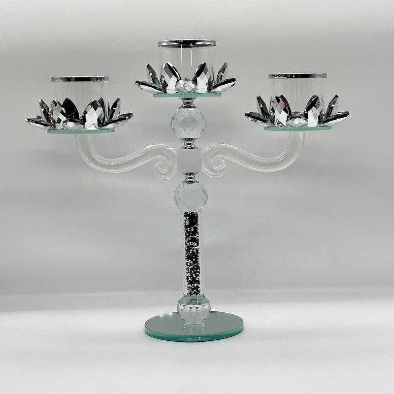 Candle Holder Glass Crystal Decoration