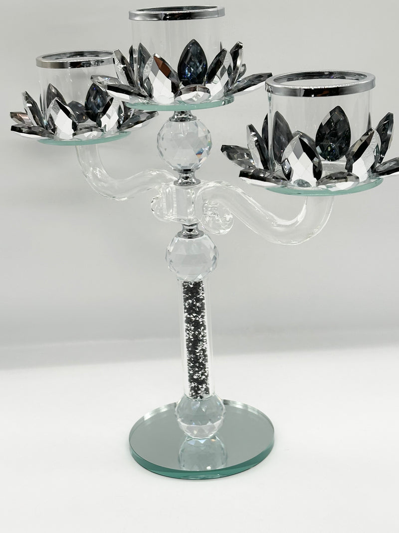 Candle Holder Glass Crystal Decoration