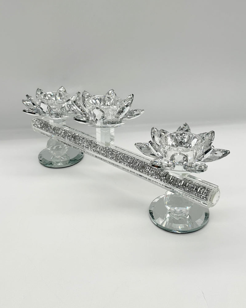 Candle Holder Glass Crystal Decoration