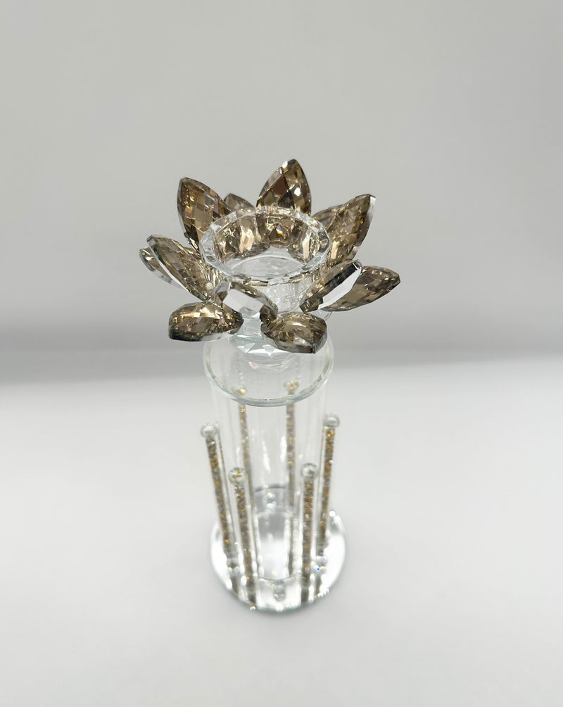 Candle Holder Glass Crystal Decoration