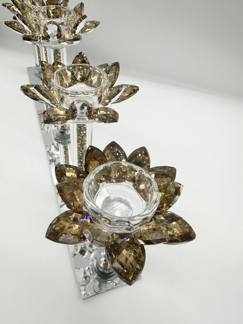 Candle Holder Glass Crystal Decoration