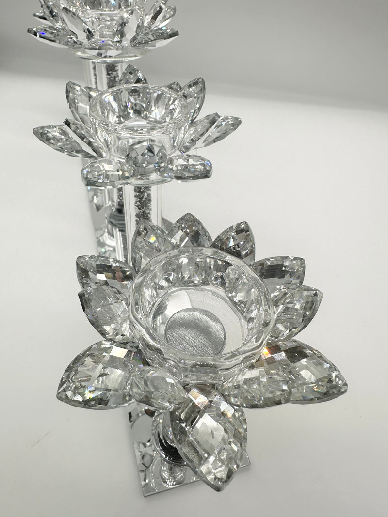 Candle Holder Glass Crystal Decoration