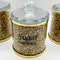 3pcs Canister Set Crystal Decoration