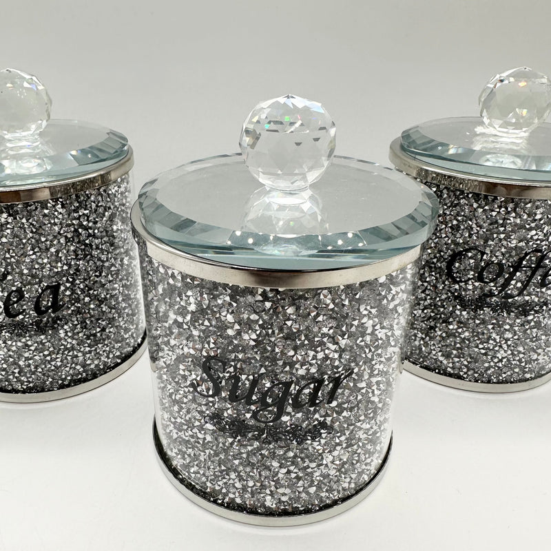3pcs Canister Set Crystal Decoration