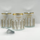 3pcs Canister Set Crystal Decoration