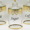 3pcs Canister Set Crystal Decoration