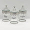 3pcs Canister Set Crystal Decoration