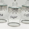 3pcs Canister Set Crystal Decoration