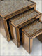 3 Pcs Mirrored Nesting Table Set